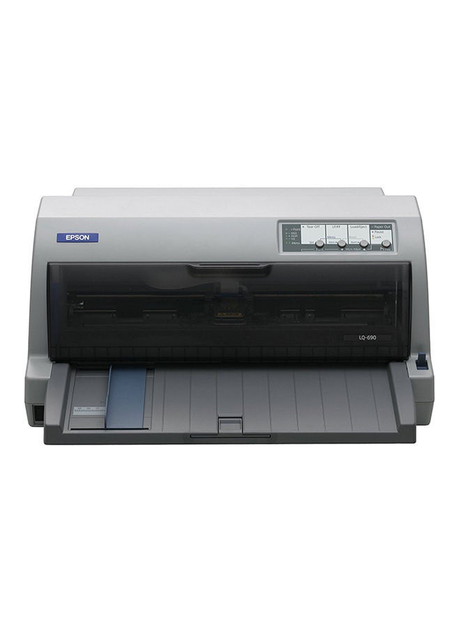 EPSON LQ 690 Dot Matrix Printer Black/Grey - Image 1