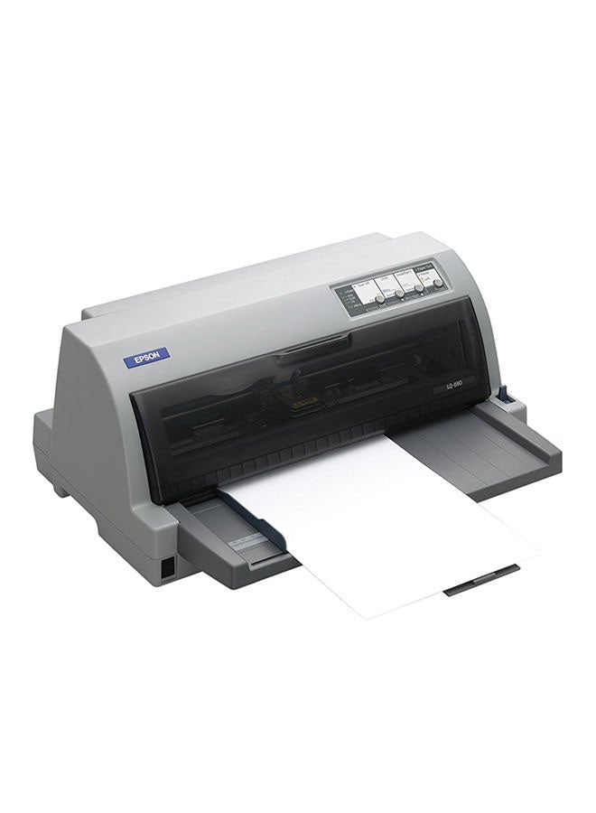 EPSON LQ 690 Dot Matrix Printer Black/Grey - Image 3