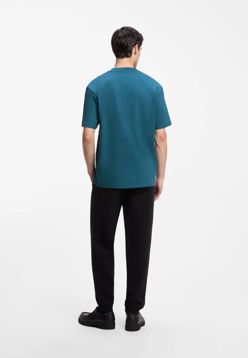 HUGO Relaxed-fit T-shirt with central logo detail