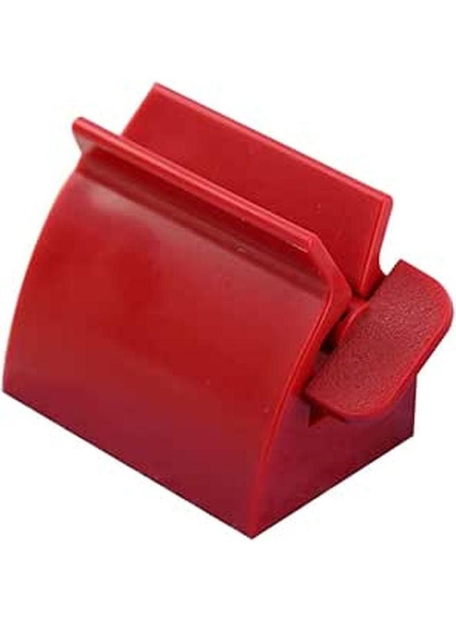 Automatic Toothpaste Squeezer Holder Red Save Waste Easy Use Bathroom Dispenser - Image 1
