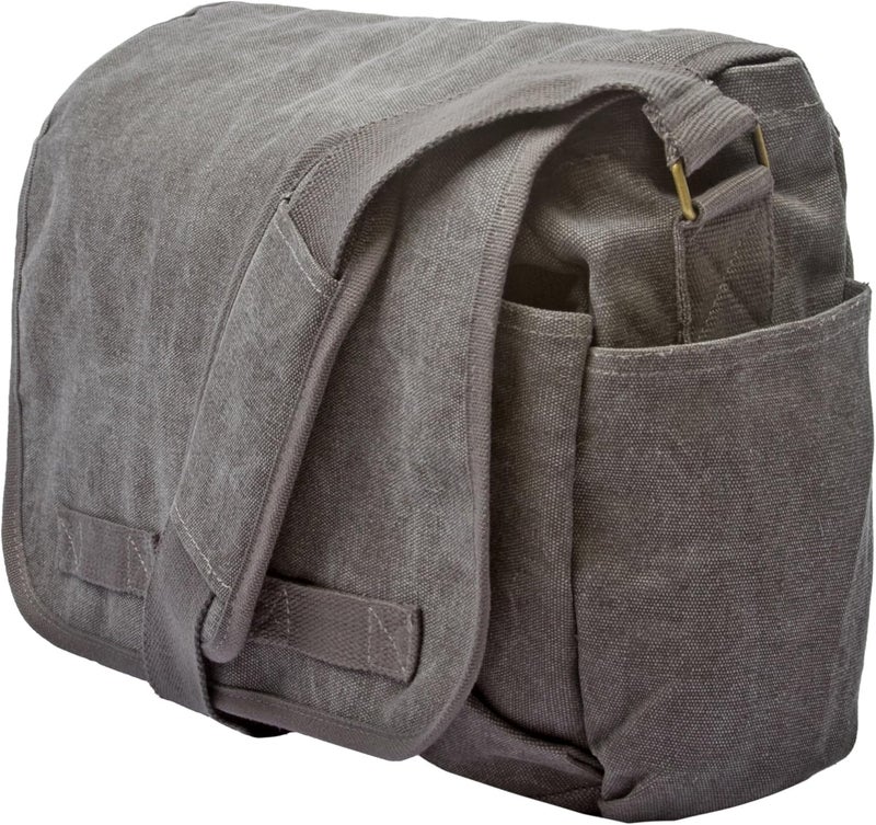 Sweetbriar Classic Vintage Messenger Bag - Original Heavyweight Cotton Canvas Shoulder Bag with Upgraded Features - Image 2