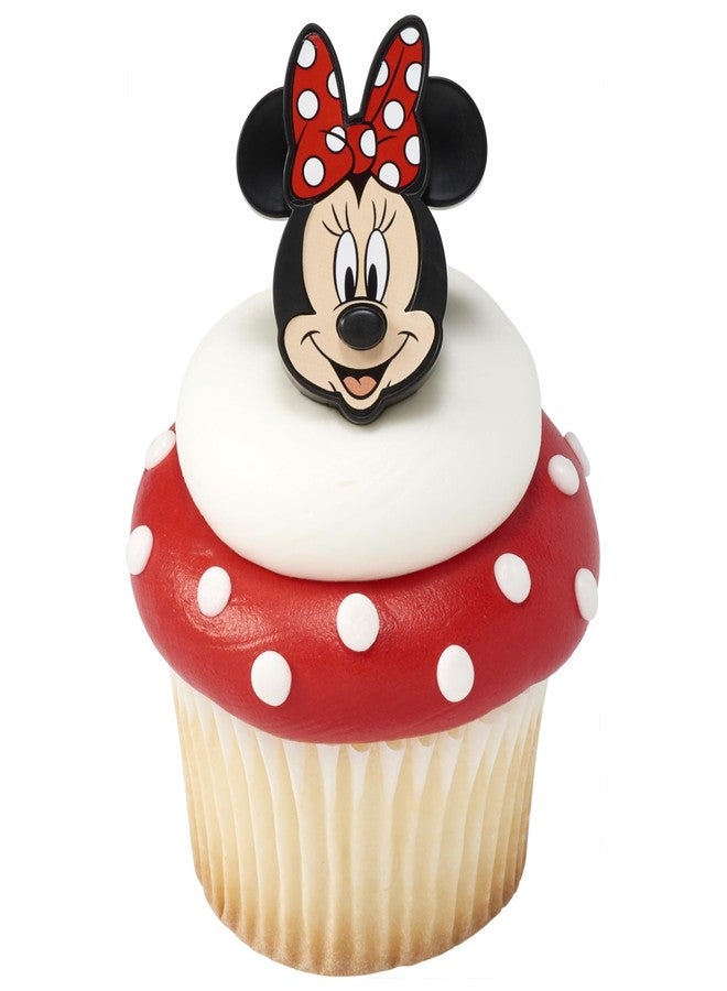 DecoPac Disney's Mickey Mouse and Minnie Mouse Rings, 24 Classic Disney Cupcake Decorations, Cake Toppers For Birthday, Parties, Celebrations - 24 Pack - Image 5