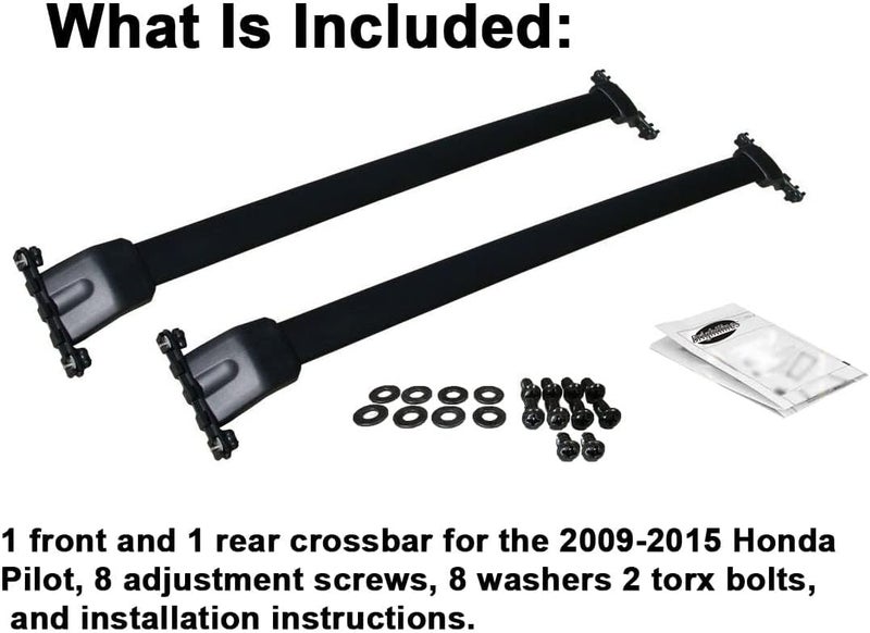 BRIGHTLINES Roof Rack Cross Bar Replacement for Honda Pilot 2009-2015 - Image 4