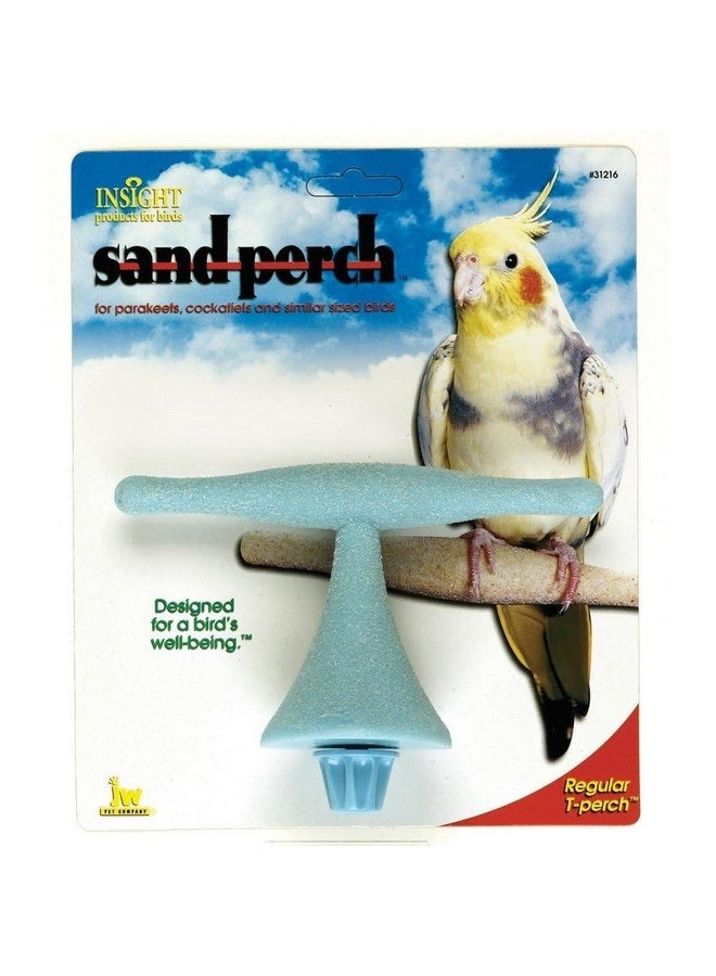JW Pet Company Insight Sand Perch T Perch Bird Accessory, Regular, Assorted Colors - Image 2