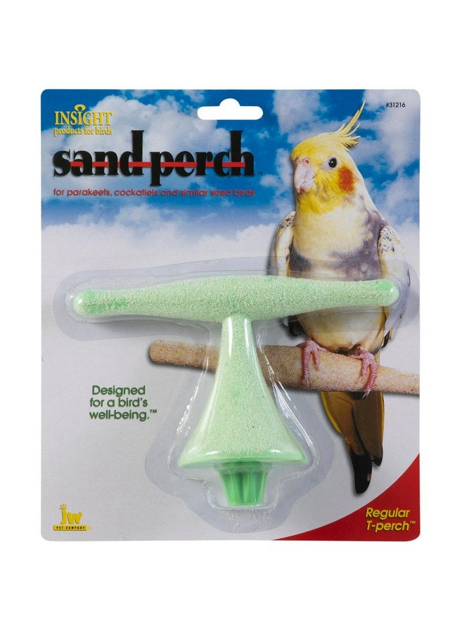 JW Pet Company Insight Sand Perch T Perch Bird Accessory, Regular, Assorted Colors - Image 1