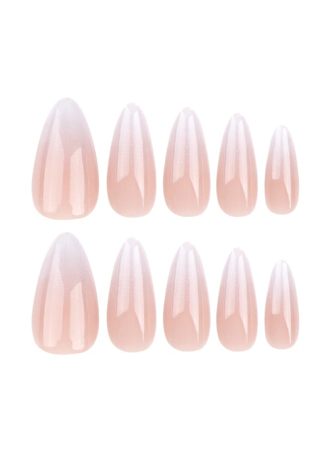 Kanza 24Pcs Press on Nails, False Nails, Fake Nails Set for Women Girls Nail Art Accessories, Press On Nail with Glue Stickers for Easy Apply, Stick On Fingernails Set - Image 5