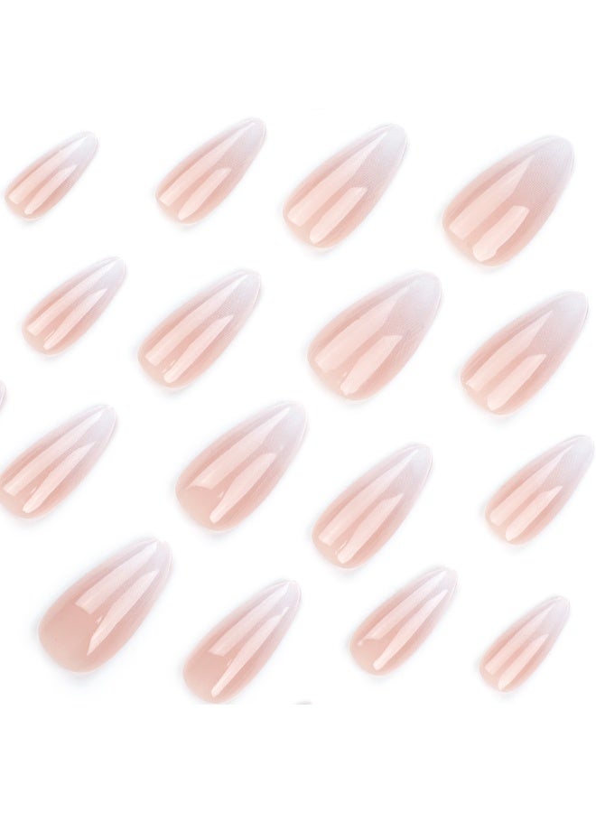 Kanza 24Pcs Press on Nails, False Nails, Fake Nails Set for Women Girls Nail Art Accessories, Press On Nail with Glue Stickers for Easy Apply, Stick On Fingernails Set - Image 4