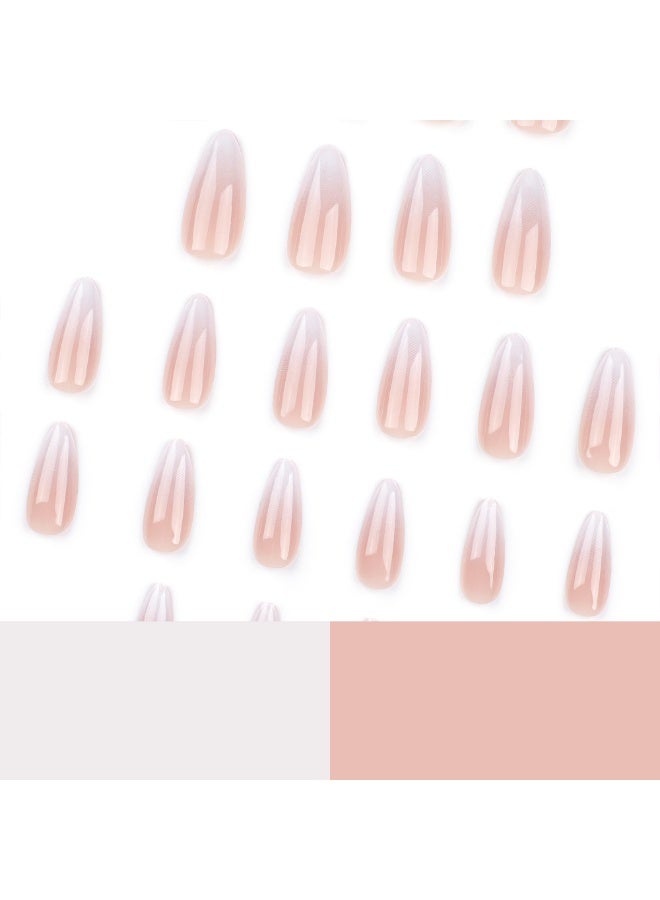 Kanza 24Pcs Press on Nails, False Nails, Fake Nails Set for Women Girls Nail Art Accessories, Press On Nail with Glue Stickers for Easy Apply, Stick On Fingernails Set - Image 3
