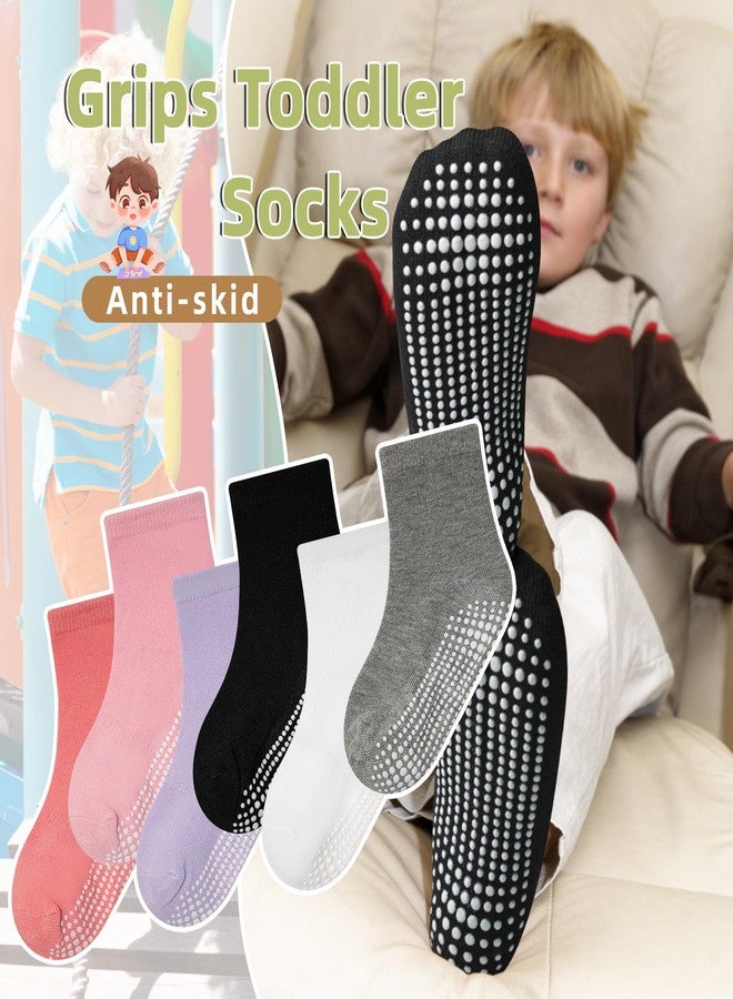 HYCLES 16 Pairs Toddler Socks, Non Slip Kid Grips Socks Sticky Boy Girl Sock for 6-12 Month Baby 0-1T Toddlers - Image 4