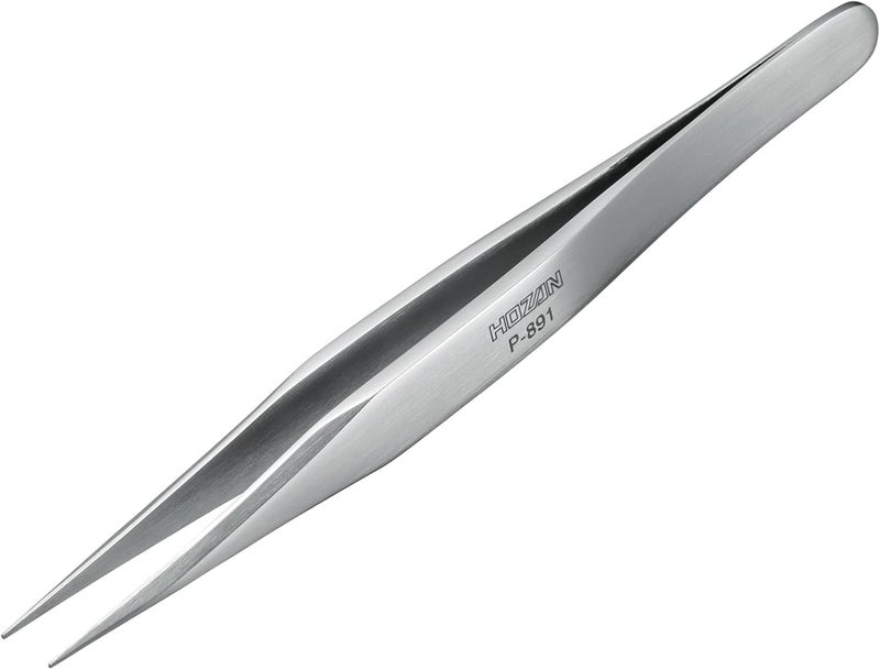 Hozan P-891 Stainless Steel Precision Tweezers - Image 1
