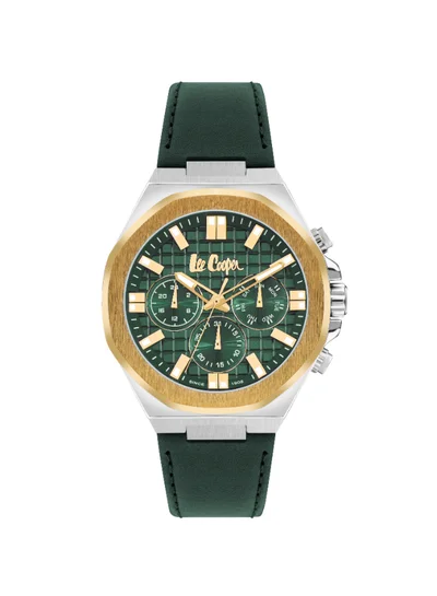 Lee Cooper Men's Leather Multi Function Watch LC07983.277 - 46 mm