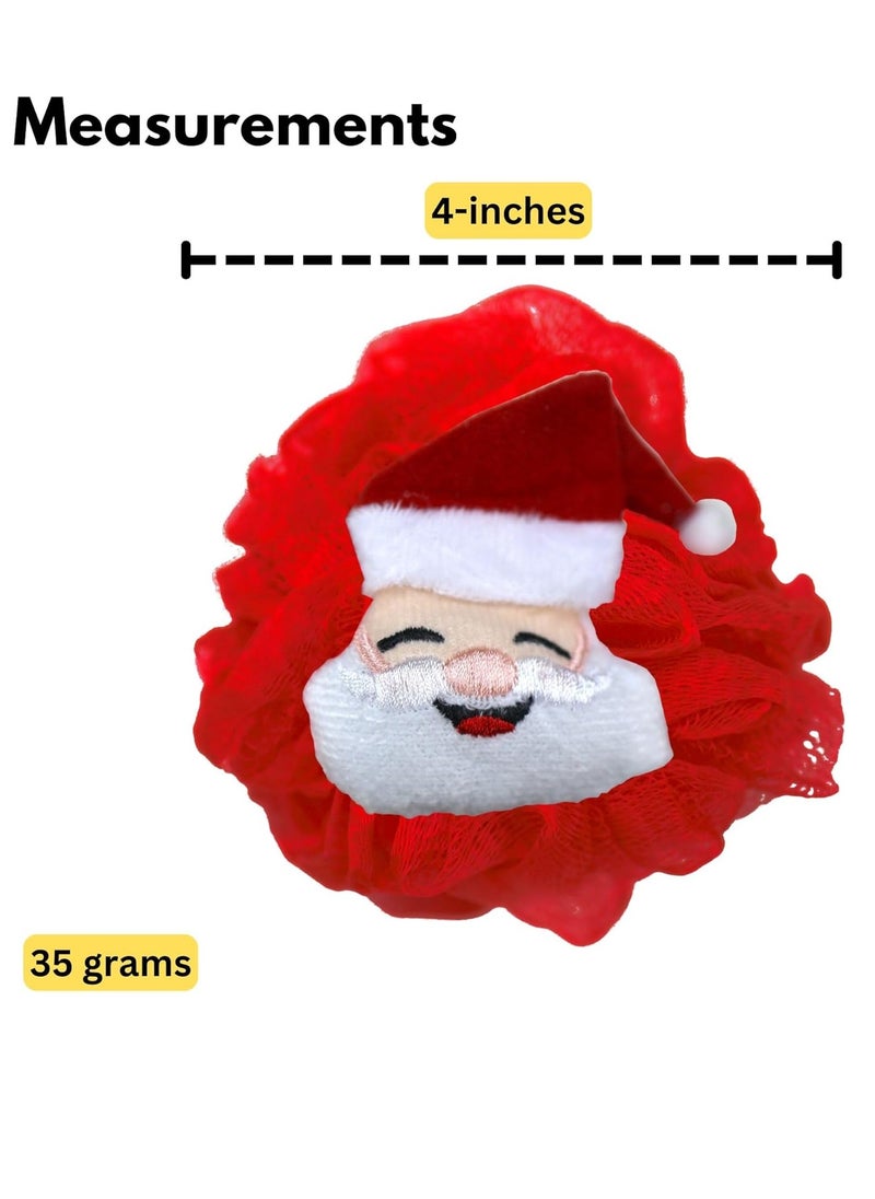 Iconikal Iconikal Character Exfoliating Loofahs, 3-Pack, Reindeer, Snowman  - Image 2
