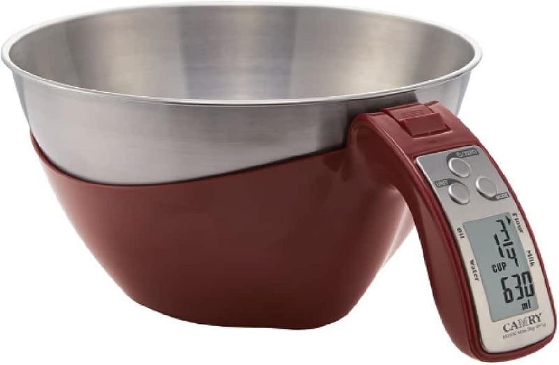 CAMRY Digital Kitchen Scale & Electronic Food Weight Scale Model EK6550 (RED)