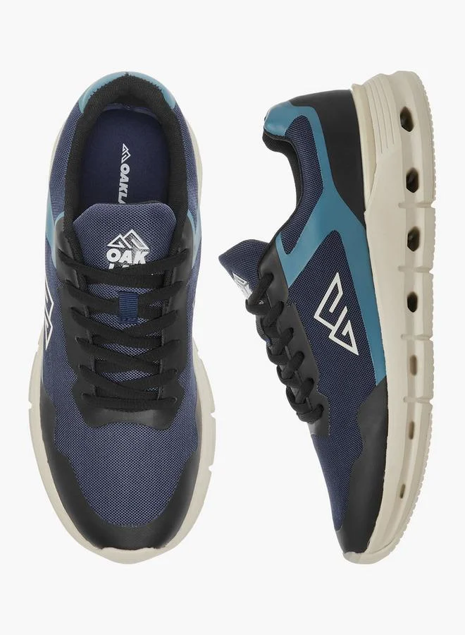 Oaklan by Shoexpress NAVY Men's Mesh Panelled Sports Shoes with Lace-Up Closure for Men | Best Price UAE