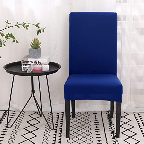 Dimatic 2 Pack Dining Chair Covers, Stretch Spandex Removable Washable Protector Chair Slipcovers for Dining Room Kitchen Hotel (Royal Blue) - Image 2
