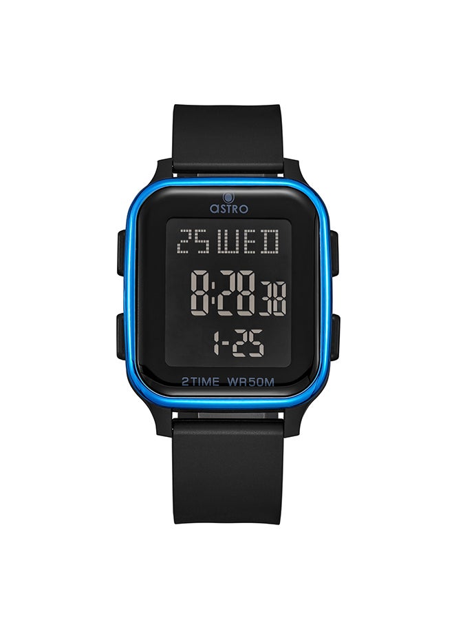 ASTRO - Astro Kids Watch, Digital Display and PU Strap - A23908-PPBBL, Black - Image 1