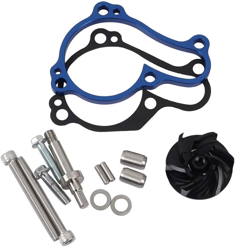 Oversized Water Pump Cooler Impeller Spacer Kit for Yamaha YZ450F YZ450FX WR450F Blue - Image 2