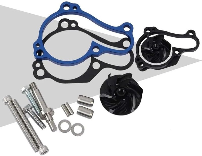 Oversized Water Pump Cooler Impeller Spacer Kit for Yamaha YZ450F YZ450FX WR450F Blue - Image 3