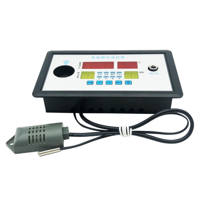 مُتحكم رقمي لدرجة الحرارة والرطوبة ZFX-W9002 للعلف بالبيض للاستخدام المنزلي - مقاوم حرارة ذكي عالدقة للتحكم بدرجة الحرارة والرطوبة عند الفضان - Image 2