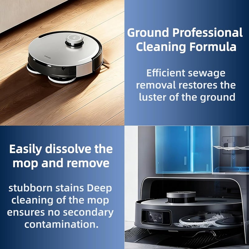 440934 1L Floor Cleaner,Compatible with ECOVACS DEEBOT T30S COMBO / T30S / X2 COMBO / X2 OMNI / T20 OMNI / X1 OMNI / X1 TURBO / T10 OMNI / X9 Pro OMNI,Deep Cleans for Multiple Hard Floors.(1 bottle) - Image 5