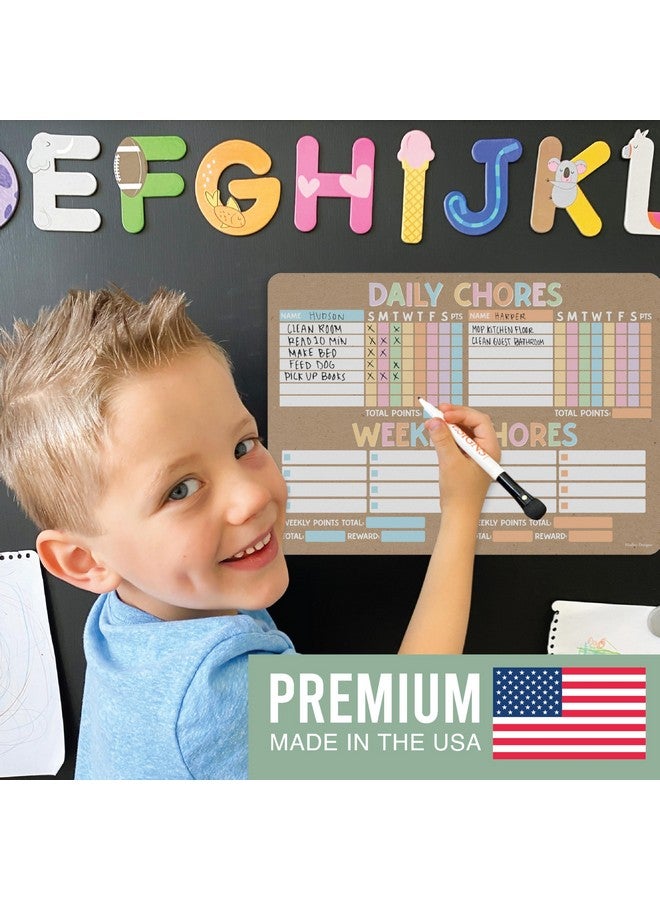 هادلي ديزاينز مخططات أعمال مسح ملونة للأطفال متعددة الأطفال - مخطط أعمال الأطفال مخطط الأطفال، مخطط أعمال للأطفال متعددة الأطفال، مخطط أعمال مغناطيسي للأطفال، لوحة أعمال للأطفال، مخطط أعمال مغناطيسي - Image 4