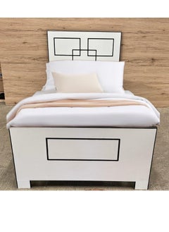 ALWASIT HOME ALWASIT Home Wodden 90X190 Single size Bed| Sturdy Modern Design Wooden Double Bed Frame Furniture| Quiet & Comfortable Beds  l With Nedical Mattress  - Image 1
