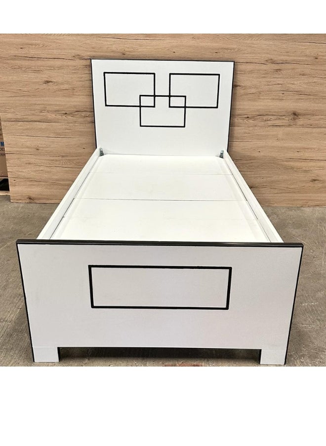 ALWASIT HOME ALWASIT Home Wodden 90X190 Single size Bed| Sturdy Modern Design Wooden Double Bed Frame Furniture| Quiet & Comfortable Beds  l With Nedical Mattress  - Image 2