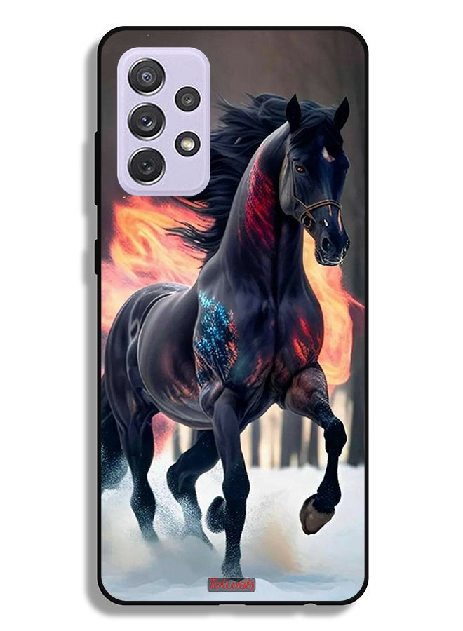 Tolwak Samsung Galaxy A72 5G Protective Case Cover Horse Hd - Image 1