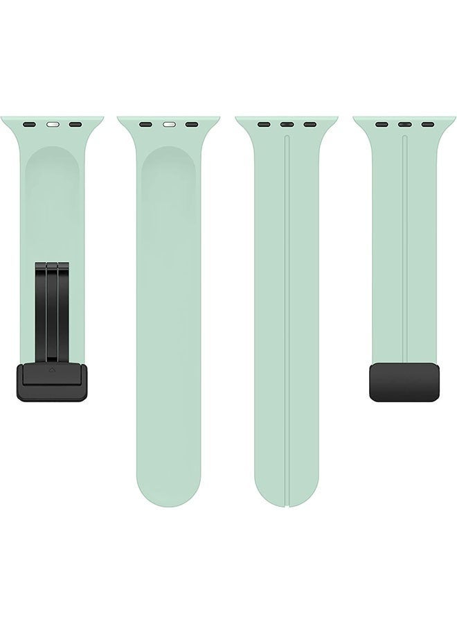 DUSALA Magnetic Silicone Watch Band 42mm/44mm Quick Release Strap for Men & Women Soft Skin Friendly Sport Replacement Band for Smartwatch & Analog Watches Durable, Waterproof, Magnetic Folding Clasp for All-Day Comfort - Image 5