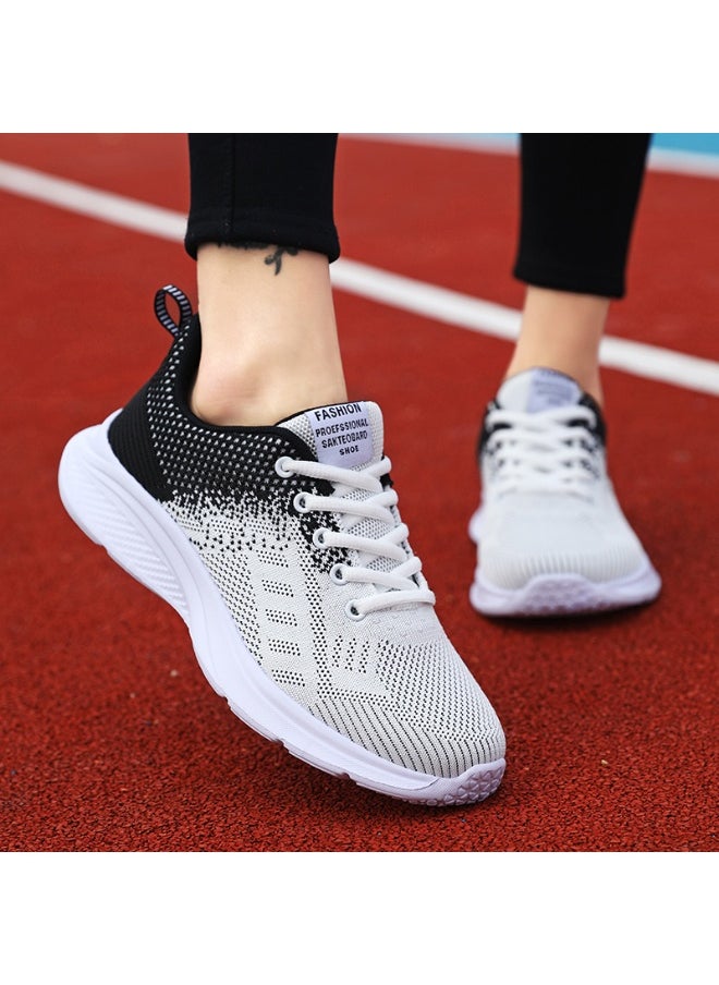 Generic Shoes for Women  Mesh Breathable Lace Up Sneakers Running Athletic  Sports Woman Footwear  Fashion Shoe  - Image 1