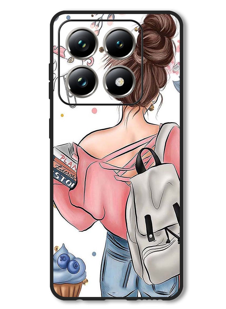 Theodor Case Compatible with Xiaomi 14T Protection Shockproof Bumper Cover School Girl - Image 1