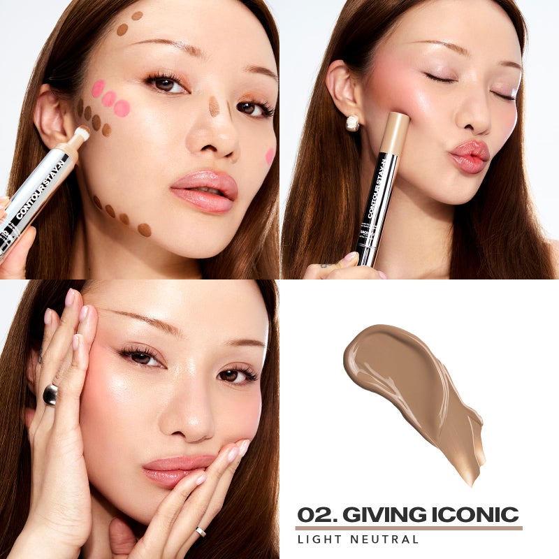 Sacheu Liquid Contour STAY-N Long Wear Cream Contour Makeup â€” Long Lasting, Blendable, & Lightweight Formula â€” Vegan & Cruelty-free, Giving Iconic - Image 2