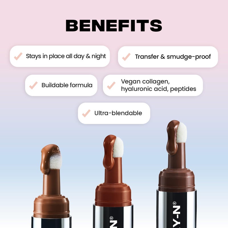 Sacheu Liquid Contour STAY-N Long Wear Cream Contour Makeup â€” Long Lasting, Blendable, & Lightweight Formula â€” Vegan & Cruelty-free, Giving Iconic - Image 3