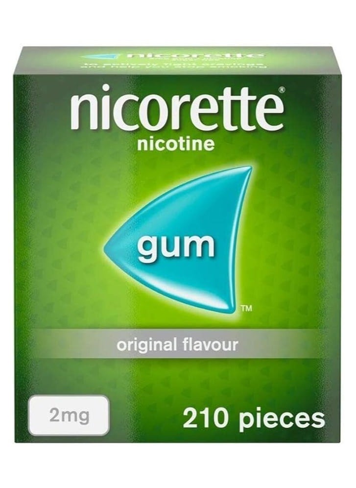 nicorette Gum Original Flavor 2 Mg 210 Pieces  - Image 1