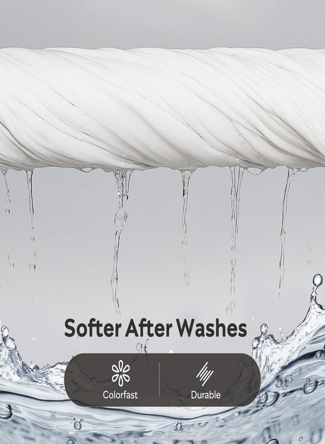 أغطية وسائد جيليموني القياسية، طقم من قطعتين، أغطية وسائد قطنية بأزرار، مقاس 20×26 بوصة، لون أبيض كريمي، أغطية وسائد سرير، قطن مغسول 100%، ناعمة وجيدة التهوية (الوسائد غير متضمنة). - Image 4