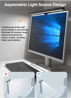 FlashHawk USB Powered Computer Monitor Lamp,LED Laptop Hanging Light for Office/Home/Gaming/Desk with Adjustable Brightness/Color 500MM  - Image 3