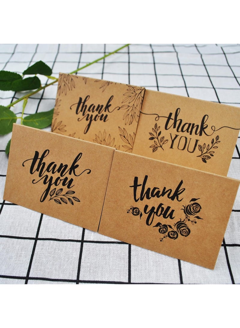 LYNLYN 24 Pack Blank Thank You Cards with Envelopes & Stickers, Elegant Greeting Card Set for Weddings, Baby Showers, Birthdays, Graduations & Special Occasions - Image 2