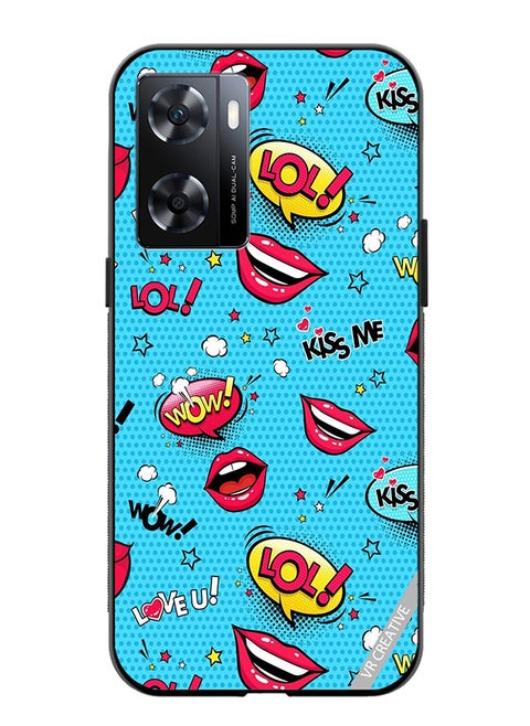 Protective Case Cover For Oppo A57/A77s Pop Art Design Multicolour