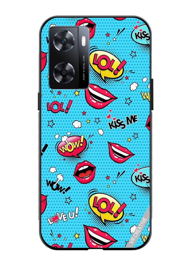 Protective Case Cover For Oppo A57/A77s Pop Art Design Multicolour