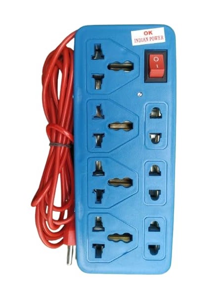 APNA KANHA APNA KANHA43 Pin Multicolour Socket Extension Board with 2 M Wire  - Image 1