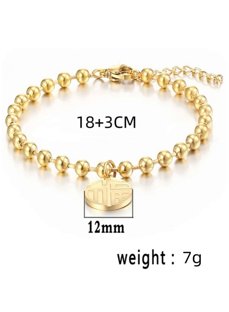 نونز أب اسوارة أنيقة مطلية باللون الذهبي عيار 18 - Image 4