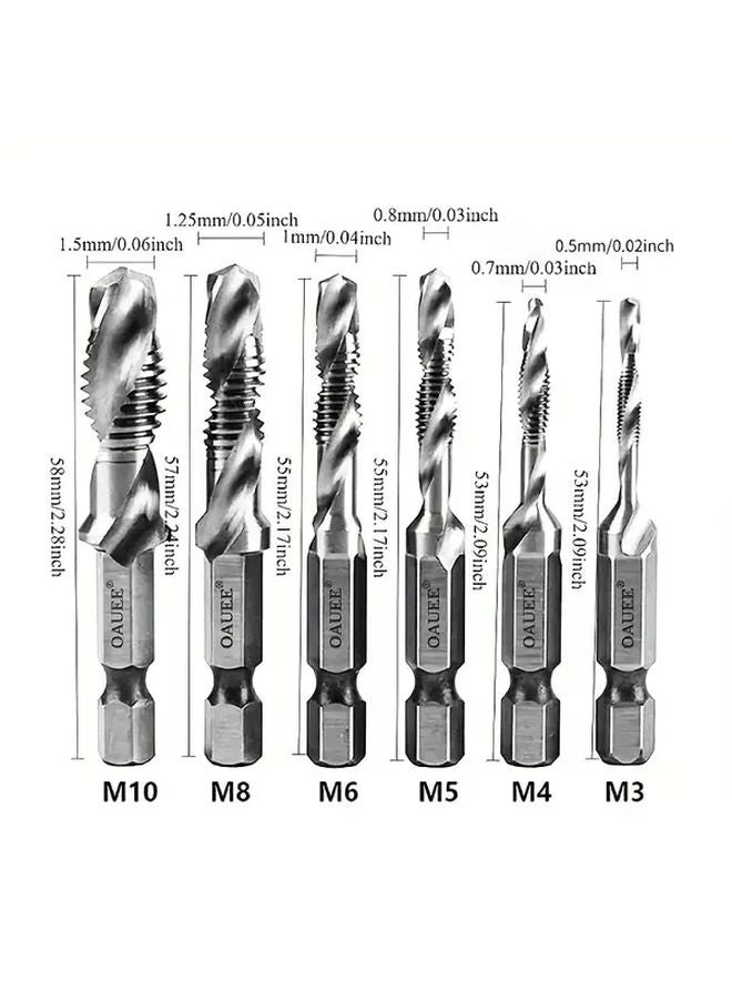 4341 Long Style High Speed Steel Screw Tap Set M3 M12 Hex Handle - Image 4