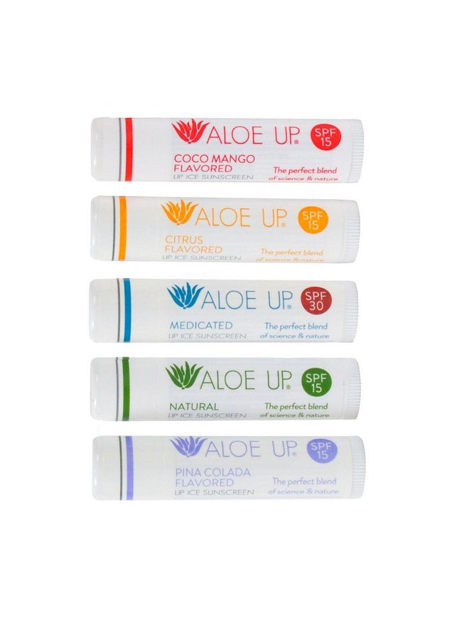 Lip Ice Lip Balm 5Pack Includes Spf 15 Lip Balms And An Spf 30 Medicated Lip Balm With Natural Moisturizing Oils And Hydrating Aloe Vera Gel Alcoholfree Assorted Lip Care Pack - pzsku/Z7BF69B073642EC111135Z/45/_/1719246918/95cf54f3-e683-4aaa-bfee-5f22f4e8f74a