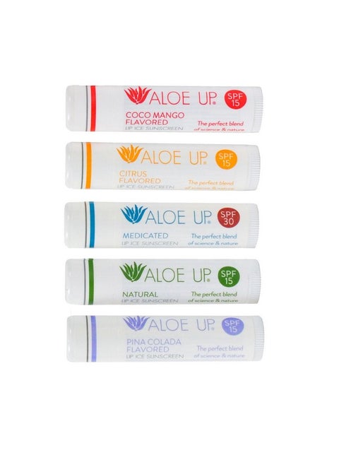 Lip Ice Lip Balm 5Pack Includes Spf 15 Lip Balms And An Spf 30 Medicated Lip Balm With Natural Moisturizing Oils And Hydrating Aloe Vera Gel Alcoholfree Assorted Lip Care Pack