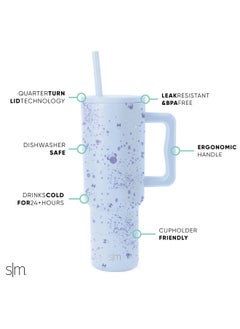 Simple Modern Simple Modern Disney 40 oz Tumbler with Handle & Straw Lid | Insulated Reusable Stainless Steel Water Bottle Travel Mug | Gifts for Women Men Him Her | Trek Collection | 40oz | Minnie Specktacular  - Image 2