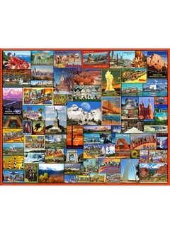 WHITE MOUNTAIN Puzzles Best Places In America 1000 Piece Jigsaw Puzzle  - Image 2