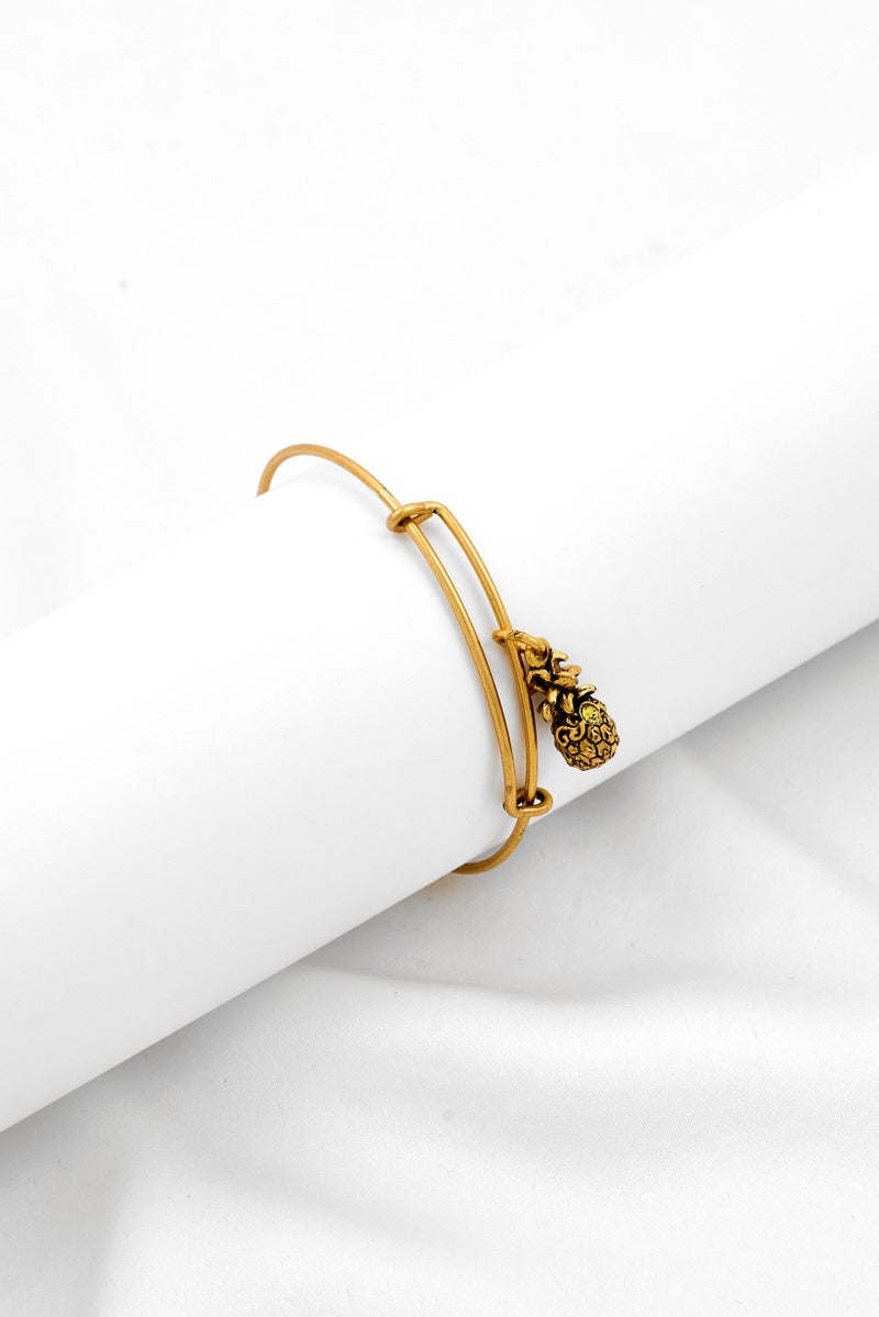 ALEX AND ANI Women Stainless Steel Pineapple III EWB Rafaelian Bracelet, Gold  - Image 1