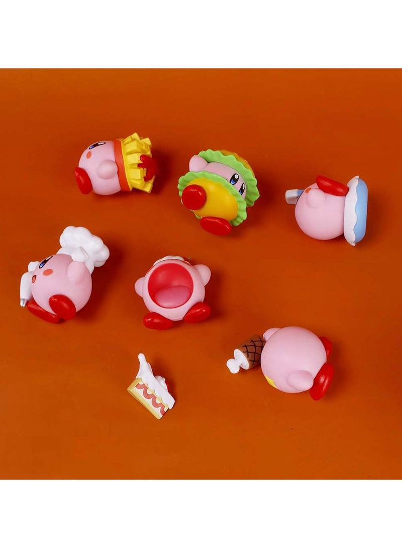 Six-Piece Set Of Kirby Action Figure Model Ornaments Suitable For Collection And Gift ,Bag Pack  - Image 5