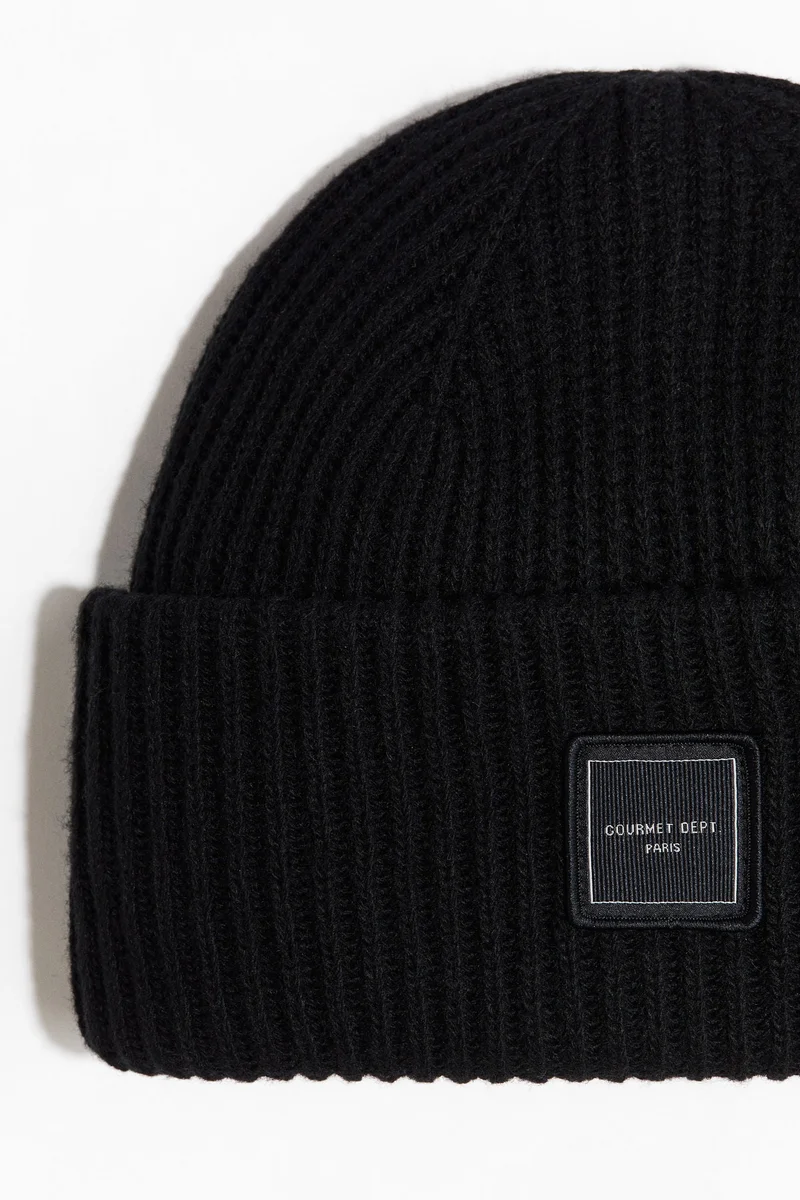 H&M Rib-knit wool-blend hat