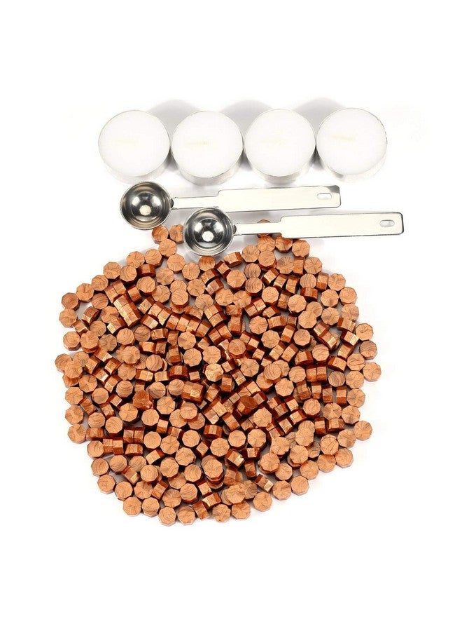 Yoption 360 Pcs Metallic Copper Sealing Wax Beads Set For Wax Seal Stamp With Candles And Melting Spoon - Image 3